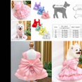 thumbnail image 6 of Wedding Bow Dress for Small Dogs and Cats, 55 cm, Pink, 6 of 8