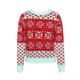 thumbnail image 3 of Loliuicca Womens Christmas Snowflake Long Sleeve Knitted Pullover Ugly Sweater, 3 of 4