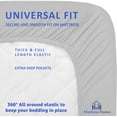thumbnail image 4 of Juego de sábanas Mattress-Homes 600 hilos 100% algodón RV Short Queen, 4 of 9