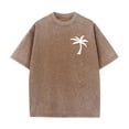 thumbnail image 5 of Lenago Plus Size Mens Tops Short Sleeve Clothes Crew Neck Summer Solid Color Casual Sports Washed Distressed Mens Shirts Loose T Shirts It's Suitable for Sports Fields Parties Shopping Daily Life Etc, 5 of 6