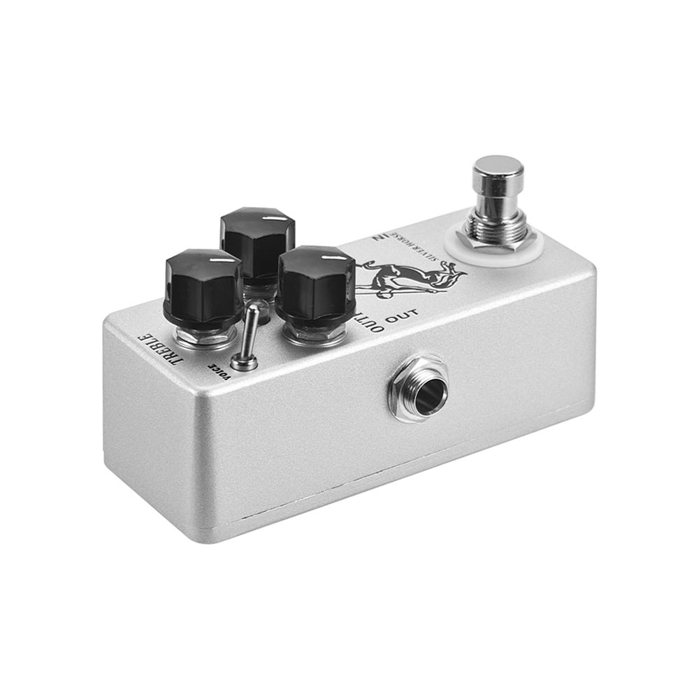 MOSKYAudio Effect Pedal,Alician Silver Pedal Function Pedal Metal Shell pedal Silver Silver Pedal Pedal Pedal Silver Boost Silver Boost Pedal Pedal Metal Shell HUIOP Silver Boost Boost Pedal Metal