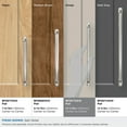 thumbnail image 4 of Amerock Bellamy 10-1/16 inch (256mm) Center-to-Center Satin Nickel Cabinet Pull, 4 of 7