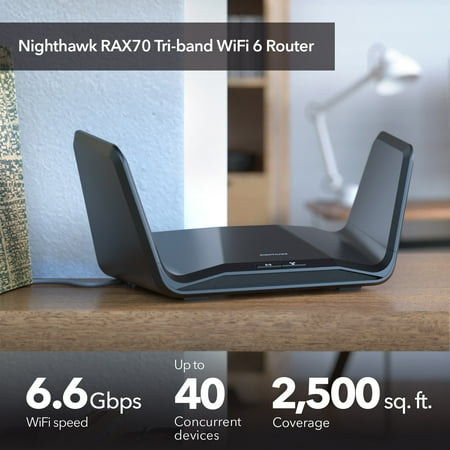 NETGEAR - Nighthawk AX6600 Tri-Band Wi-Fi 6 Router - Black