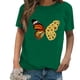 thumbnail image 1 of Pntutb Mujeres Casual Impresión Camisas Manga Corta Camiseta Suelta tops Túnica Blusa Pntutb Pntutb-2776, 1 of 4