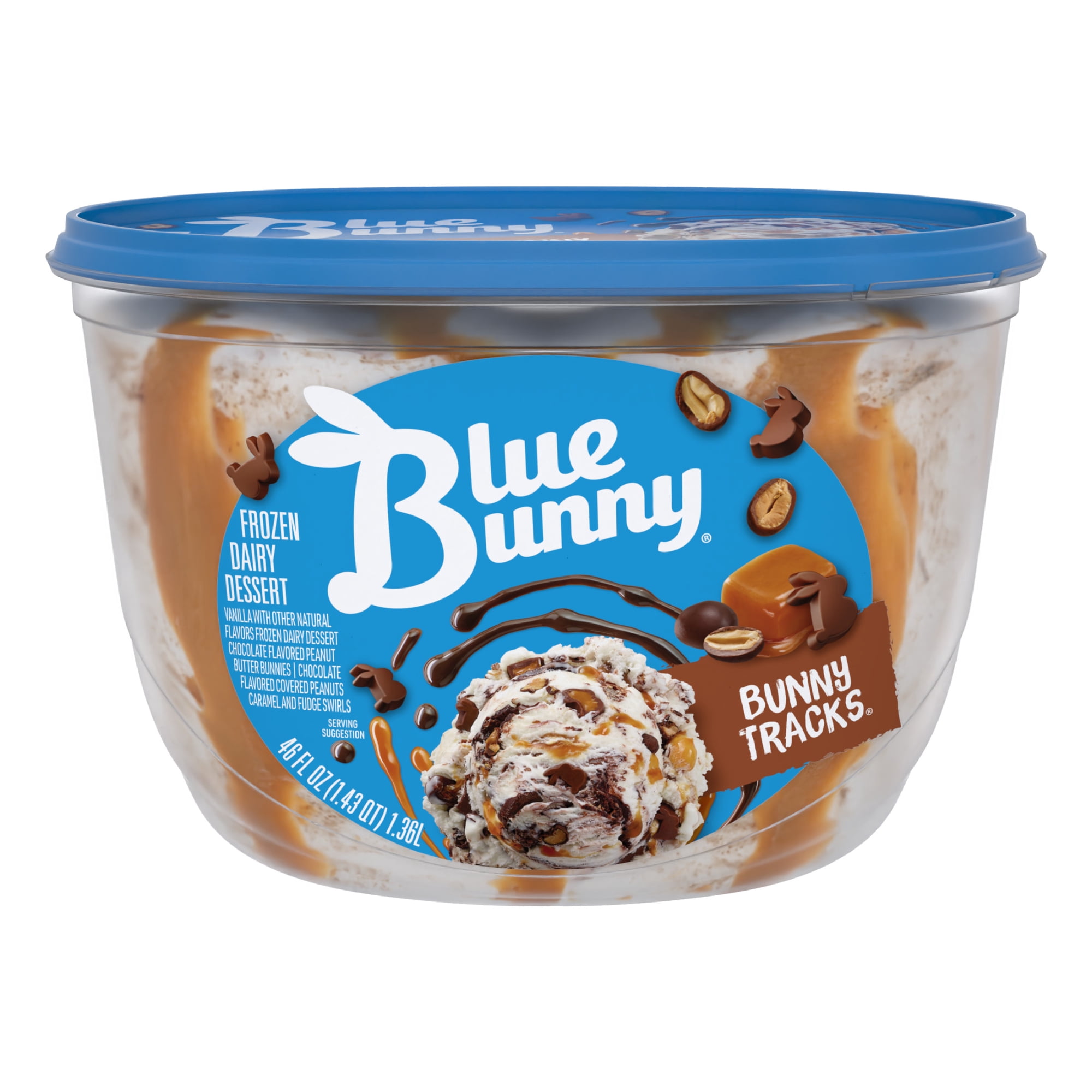 Blue Bunny Bunny Tracks Premium Frozen Dessert, 46 fl oz