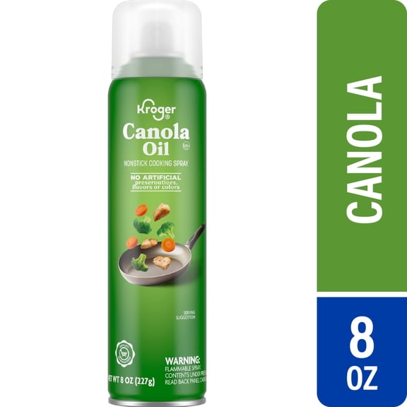 Kroger Nonstick Canola Oil Cooking Spray 8 oz - Pack of 1