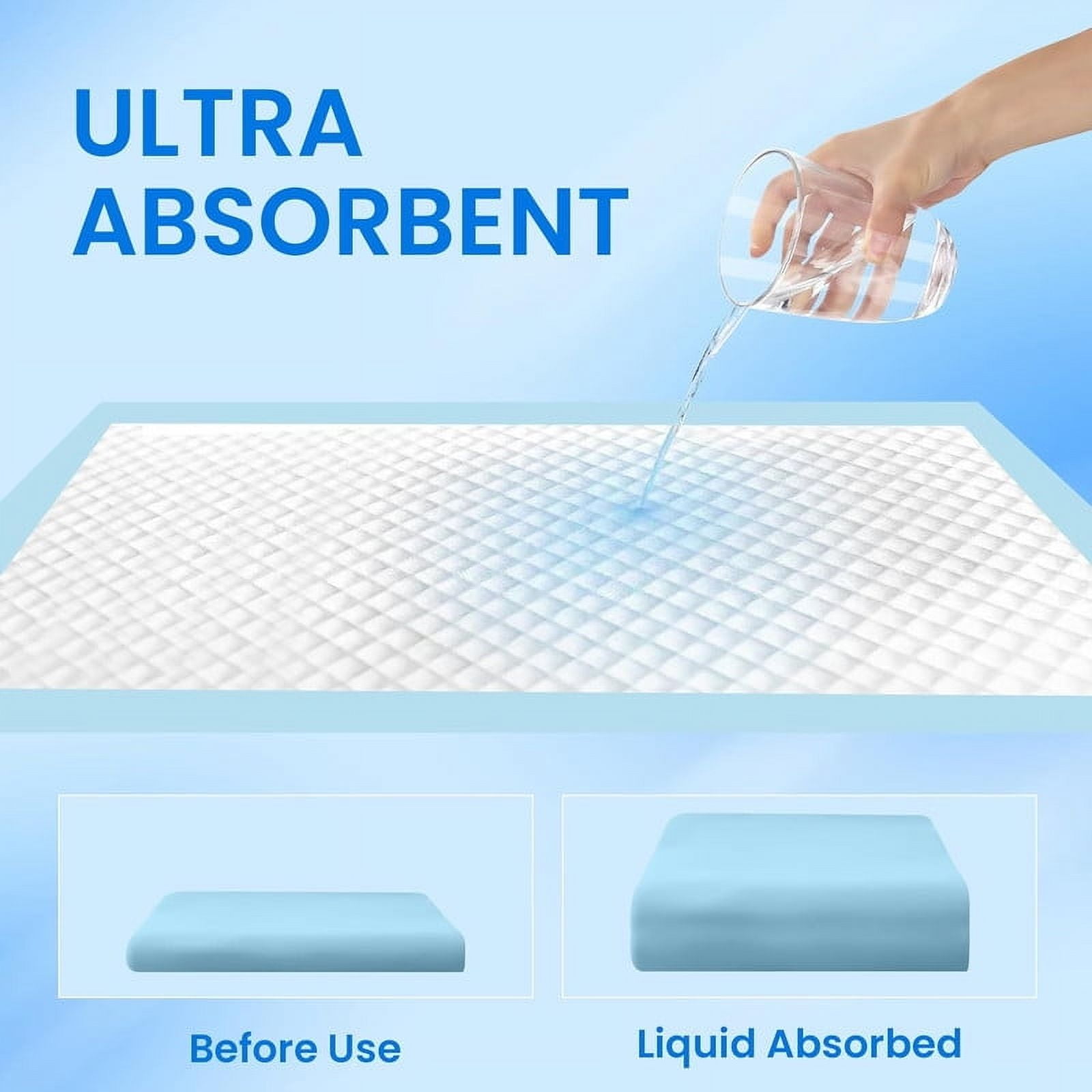 40pcs Pet Training Mat Dog Pet Training Pad Cat Pee Pads Absorbent Pee Pads Pet Pee Pads Puppy Pee Pads Pet Playpen Pee Pads Automatic Pee Pads for Cats Pets Tape Non-Woven Fabric