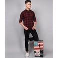 thumbnail image 3 of TryBuy Premium Red Black Checks Shirts for Men, 3 of 8