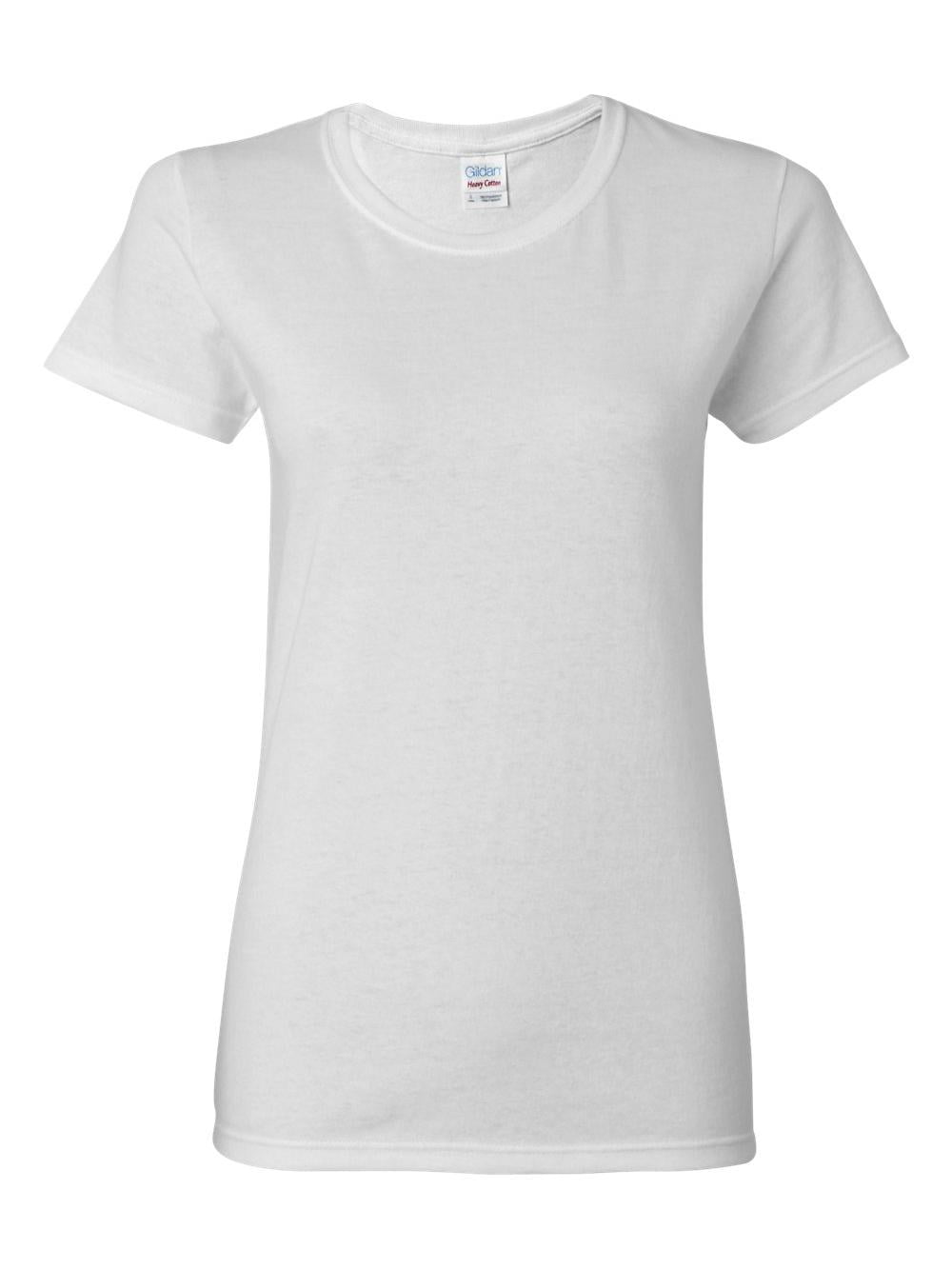 Gildan - Heavy Cotton Womenâ€™s T-Shirt - 5000L - White - Size: M