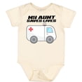 thumbnail image 3 of Inktastic My Aunt Saves Lives Ambulance Boys or Girls Baby Bodysuit, 3 of 5