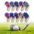 thumbnail image 2 of LOVIVER 10Pcs Golf Club Head Cover PU Protector 4-9,A,P,S,X Big Number, Waterproof, Golf Colorful Number, 2 of 7