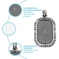 thumbnail image 3 of Uxcell 1.5x0.9" Metal Blank Picture Pendants with 12Pcs Discs, Dark Black, 6Pcs, 3 of 6