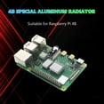 thumbnail image 4 of Disipador de calor de aluminio para Raspberry Pi 4B Cooler Cooling Pad Radiator con cinta térmica Universal Accesorios Electrónicos, 4 of 8