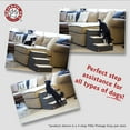 thumbnail image 4 of Majestic Pet Villa Pet Stairs 4 Steps Azure Machine Washable Removable Cover 24" x 16" x 20", 4 of 5