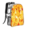 thumbnail image 3 of Sikiie Autumn Maple Leaves Clear Backpack, Transparent Bookbag for School for Women Men, Capacity Clear Bag for College, Travel, 3 of 7