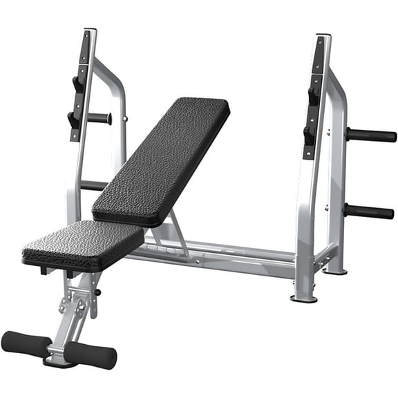 Weight Bench Press Station - Olympic Powerlifting Equipment  - 700lbs Capacity 2.0mm Heavy-Duty Steel Frame Incline/Flat Bench Press Rack