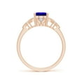 thumbnail image 2 of ANGARA Natural Vintage Style Oval 1.25 ct Tanzanite Ring with Diamonds in 14K Rose Gold for Women (Size-8x6mm) | December Birthstone, Anniversary, Jewelry Gift for Women | Natural Tanzanite Ring, 2 of 9