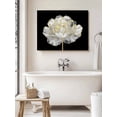 thumbnail image 6 of Flower Black Wall Art for Living Room,Canvas Picture Wall Decor for Bathroom Bedroom,Gold White Abstract Floral Aesthetic Painting Artwork for Office Kitchen Hallway Dining Room Home Decor 12"x16", 6 of 8