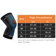 thumbnail image 4 of Tignapoo Support de Genou Haute Performance pour Sports : Idéal pour la Course, le Cyclisme, le Basketball, et Plus – Taille m, Couleur Bleue, en Nylon et Spandex Durables, 4 of 6