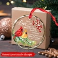 thumbnail image 3 of Custom Memorial Parents Ornament Christmas 2025, Personalized Cardinal Glass Ornament for Family, Those We Love Fly Beside Us Ornaments Keepsake, Sympathy Mom Dad Gift, Remembrance Hanging Decor, 3 of 5