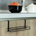 thumbnail image 5 of Over the Cabinet Kitchen Paper Towel Rack, Stainless Steel Paper Hanger Mounts on Cabinet Door, Space Saving Paper Organizer for Kitchen and Pantry, No Drill Installation, 5 of 6