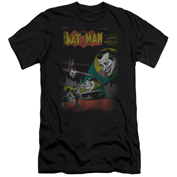 DC Comics Wrong Signal Premium Canvas Adult Slim Fit 30/1 T-Shirt Black