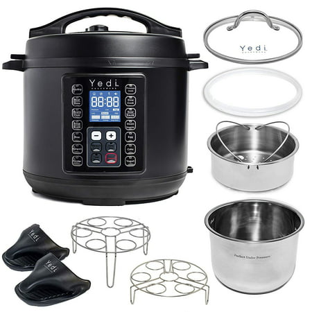 Yedi 6 Qt 9-in-1 Programmable Instant Pressure Cooker, with Deluxe