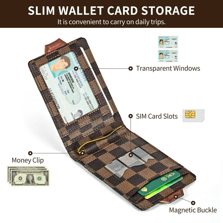 Coin Purse Magnet Short Bifold Men Wallet Super Slim Simple