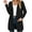 A1-Black, variant on SHOWMALL Women Lightweight Cardigan Long Sleeve Button Down V Neck Casual Lightweight Knit Sweater Open Front Cardigan, US Size Medium, Black
