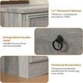 thumbnail image 5 of Winkalon Farmhouse 10 Drawer Dresser, 55" Long Dressers for Bedroom, Chest of Drawers Closet Organizers and Storage Clothes for Living Room, Hallway, Gray, 5 of 8