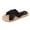 A Black, variant on Slippers For Women Cross Strap Open Toe Slides Shoes Casual Classic Sandals Lightweight Comfy Indoor Outdoor Shoes Black 35