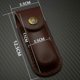 thumbnail image 2 of 1piece Brown Sheath For Folding Knife Sheath Holster Real Leather Knife Case The First Floor Leather Knife Scabbard, 2 of 3