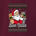 thumbnail image 3 of Wild Bobby Buon Natale, Italian Santa Claus, Funny, Italian American Humor Sweater | Holiday Unisex Crewneck Sweatshirt, 3 of 5