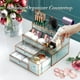 thumbnail image 2 of Organizador de maquillaje Youdepot de vidrio templado para tocador, 2 of 6
