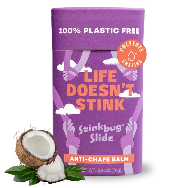 Stinkbug Naturals Bálsamo antirozaduras sin plástico orgánico Ingredientes naturales Embalaje sin aluminio 2.45 onzas Paquete de 1