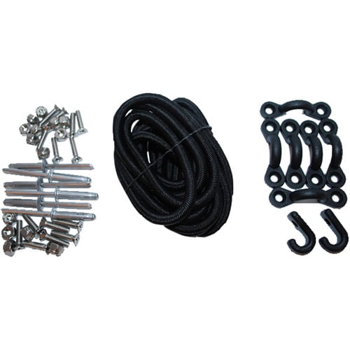 Attwood Kayak Deck Rigging Kit, Black