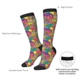 thumbnail image 6 of Fotbe Colorful Dinosaur print Women's Men's Novelty Crew Socks Cotton Socks Knee High Socks for Walking,Running,Nurses,Pregnancy, 6 of 8