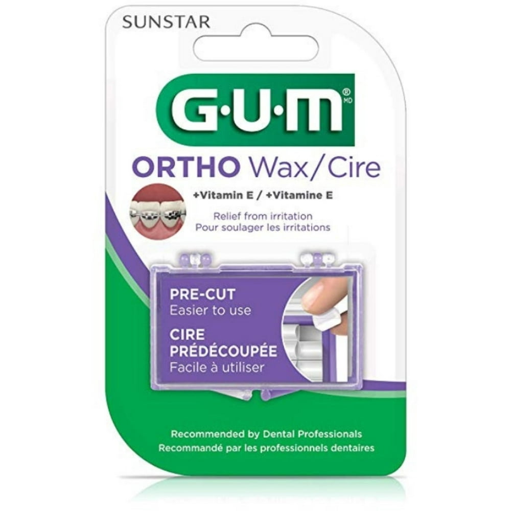 GUM Ortho Wax Mint [724], 1 ea (Pack of 3)