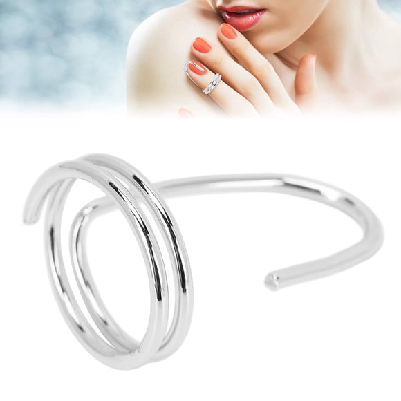 Manicure Finger Nail Ring Women Electroplated Copper Finger Tip Jewelry, Environmentally Friendly, Versatile, Ideal for Parties, Easy To Wear