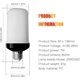 thumbnail image 3 of 2 Pack E27 LED Flame Light Bulbs 4 Modes with Gravity Sensor Flame Light Bulb for Indoor/Outdoor/Bar, 3 of 5