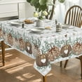 thumbnail image 4 of Fall Tablecloth 60x120 Inch Rectangular, Thanksgiving Autumn Harvest Brown Pumpkin Grey Buffalo Plaid Table Cover for Party Picnic Dinner Decor, 4 of 5