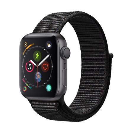 space gray aluminum case with black sport loop