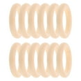 thumbnail image 1 of HLONK 10Pcs Unfinished Macrame Wooden Rings Wood Rings Without Paint Large for Craft DIY Ring Pendant Connectors Jewelry Making 4cm, 1 of 8