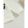 thumbnail image 4 of ZAXARRA Toddler Boys 2PCS Pants Sets Long Sleeve Letter Embroidery Tops and Drawstring Pants Sets, 4 of 7