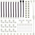 thumbnail image 1 of Kit de conector de banda LED 5050 de 95 pcs con forma de banda en L Jumpers LED-Strip Accesorio de c Tomshoo Conector fijo, 1 of 2