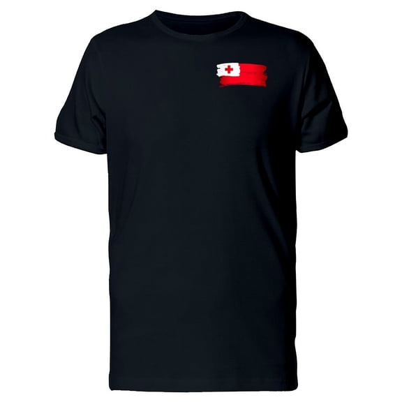 Paint Of The Flag Of Tonga Tee Men's -Image by Shutterstock