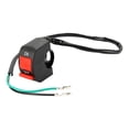thumbnail image 1 of Interruptor de luz de motocicleta de alta visibilidad Botón intermitente de emergencia impermeable para Conexión de 2 cables, 1 of 9