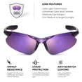 thumbnail image 3 of Gafas de Sol Deportivas Xagger para Niños y Jóvenes con Lentes Polarizadas y Montura TR90, 3 of 6