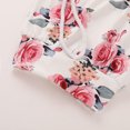 thumbnail image 7 of YMH Girl Flower Floral Print Hooded Hoodie Long Pants Headband Outfits Autumn Set, 7 of 7