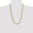 thumbnail image 4 of Auriga Fine Jewelry 14K Yellow Gold 7.75 mm Semi-solid Curb Chain Necklace for Men 26", 4 of 6